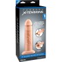 Телесный реалистичный фаллоимитатор с полостью Silicone Hollow Extension - 20 см. (Pipedream PD4127-21)