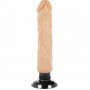 Телесный вибратор на присоске Basecock Realistic Vibrator 2in1 - 20 см. (DreamLove D-223029)