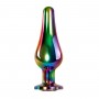 Набор из 3 радужных анальных пробок Rainbow Metal Plug Set (Evolved EN-BP-8539-2)