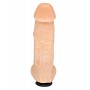 Телесный фаллос с мошонкой для трусиков с плугом - 17,5 см. (LOVETOY (А-Полимер) 201200)