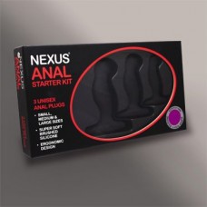 Набор из 3 массажеров простаты чёрного цвета NEXUS ANAL STARTER KIT (Nexus Range AS001)