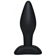 Чёрный анальный стимулятор Silicone Butt Plug Small - 9 см. (Orion 05037890000)