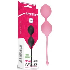 Розовые вагинальные шарики Iwhizz Luna (Lovetoy 1022 pink)