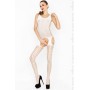 Игривый комбинезон с круглыми вырезами на чулках и по бокам (Passion BS029)