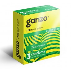 Ультратонкие презервативы Ganzo Ultra thin - 3 шт. (Ganzo Ganzo Ultra thin №3)