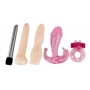 Вибронабор Sex Collection: эрекционное кольцо, вибратор и 3 насадки (Baile BW-012004)