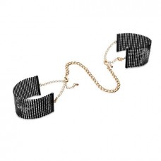 Чёрные дизайнерские наручники Desir Metallique Handcuffs Bijoux (Bijoux Indiscrets 0134)