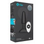 Чёрная вибровтулка с ротацией шариков RIMMING REMOTE CONTROL PLUG BLACK - 15,2 см. (b-Vibe BV-001-BLK)