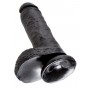 Чёрный фаллоимитатор 8  Cock with Balls - 21,3 см. (Pipedream PD5507-23)