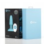 Голубая вибропробка с ротацией шариков RIMMING REMOTE CONTROL PLUG TEAL - 15,2 см. (b-Vibe BV-001-TL)