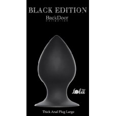 Чёрная анальная пробка Thick Anal Plug Large - 11,5 см. (Lola toys 4209-01Lola)