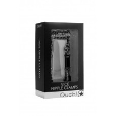 Чёрные зажимы для сосков Vice Nipple Clamps (Shots Media BV OU087BLK)