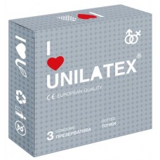 Презервативы с точками Unilatex Dotted - 3 шт.  (Unilatex Unilatex Dotted №3)