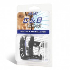 Утяжка на пенис на замочке Duo Cock And Ball Lock (BlueLine BLM3050)