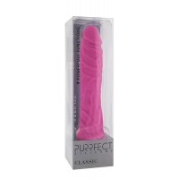 Розовый вибратор-реалистик PURRFECT SILICONE CLASSIC 8.5INCH PINK - 21,5 см. (Dream Toys 20828)