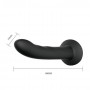 Страпон на эластичных ремнях Ultra Harness Karin Dildo - 16,8 см. (Baile BW-022051-0801)