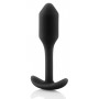 Чёрная пробка для ношения B-vibe Snug Plug 1 - 9,4 см. (b-Vibe BV-007-BLK)