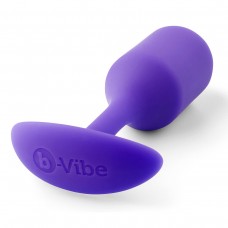 Фиолетовая пробка для ношения B-vibe Snug Plug 2 - 11,4 см. (b-Vibe BV-008-PUR)