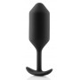 Чёрная пробка для ношения B-vibe Snug Plug 3 - 12,7 см. (b-Vibe BV-009-BLK)