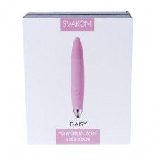 Розовый компактный вибростимулятор клитора Daisy - 12,5 см. (Svakom SLS02-PINK)