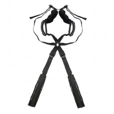 Чёрный бондажный комплект Romfun Sex Harness Bondage на сбруе (Romfun PE-002)