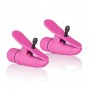 Розовые зажимы на соски с вибрацией Nipple Play Nipplettes (California Exotic Novelties SE-2589-04-2)