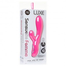 Розовый вибромассажер FEMME LUXE - 23,5 см. (NU Sensuelle 340116)