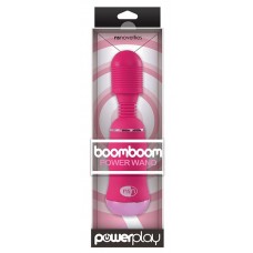 Ярко-розовый вибромассажер с усиленной вибрацией BoomBoom Power Wand (NS Novelties NSN-0316-44)